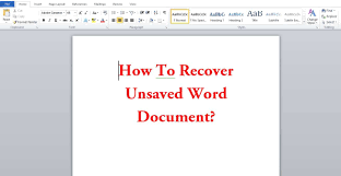The official procedure mentioned above should be enough to recover unsaved word document mac, but if you are having trouble to use it or just simply don't want to use it then there are independent recovery tools or software you can use to get back that file. How To Recover Unsaved Word Document Word For Mac 2018 Peatix