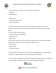 Anda ingin membuat kegiatan di sekolah? Contoh Proposal Reuni Akbar Sma Negeri 39