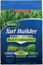 Scotts turf builder triple action provides three benefits in one bag: Scotts Turf Builder Triple Action Built For Seeding Scotts