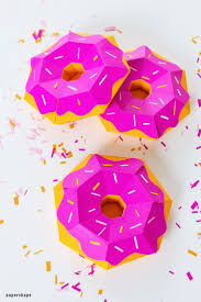 Susses Osternest Basteln Mit Papier Als Donut Kostenlose Vorlage Moldes Cajas De Regalo Manualidades Como Hacer Pulseras Tejidas