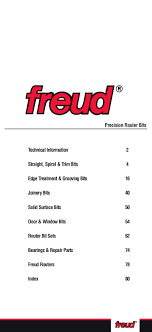 Freud Precision Router Bits
