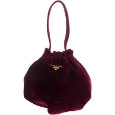 Prada Velvet Pouch Prada Clutch Evening Handbag Prada Handbags