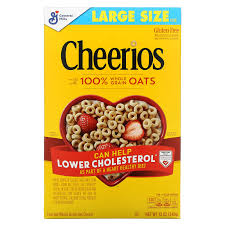 Chocolate flavored whole grain oat cereal. General Mills Cheerios Large Size 12 Oz 340 G Iherb