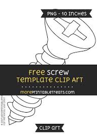 Free Screw Template Clipart Clip Art Templates Digital Media Projects