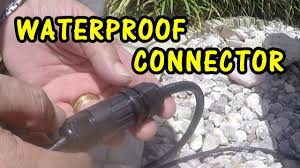 This is known as direct burial, and if running wire through rigid galvanized metal conduit. How To Wire A Waterproof Connector Ip68 Weatherproof Connector Youtube