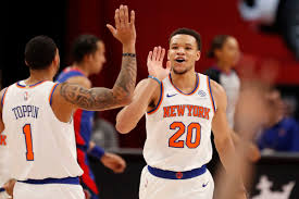 The knicks are looking to become cool again and what could be cooler than dipset and kith? Knicks 125 Pistons 81 Scenes From Norvel Pelle The Willis Reed Of Garbage Time Posting And Toasting