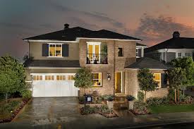 Plan 7 Exterior At Brightwater In Huntington Beach Ca Newhomes Azurene Model Homes House Styles Wood Bridge