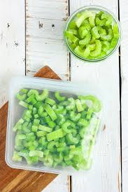 Learn All The Tips For Freezing Celery To Save Yourself Time And Money A Stash Of Frozen Celery In Your Freezer In 2020 How To Freeze Celery Celery Prevent Food Waste