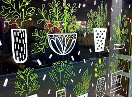 Moonko Window Art Window Painting Window Drawing