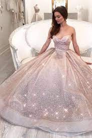 Glitter Sweehteart Champagne Long Formal Dress Sparkle Wedding Dress Lazaro Wedding Dress Wedding Dress Gallery