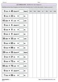 2 Fiches D Exercices Pour S Entrainer A Additionner Des Longueurs Et A Convertir Le Resultat Calcul Ce1 Exercice Cm1 Et Exercices Mathematiques