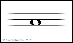 Example, as found in piano music clef: Whole Note Musical Symbols