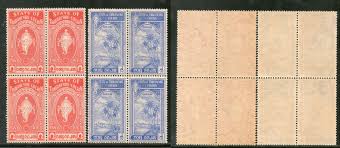 India Travancore Cochin State Sea Shell & Tree SG 12-13 / Sc 16-17 BLK| Phil India Stamps