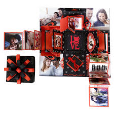 In this video, i am going to show you guys how to make explosion box for birthday. Craft My Emotions 4 Layered Explosion Box For Anniversary Birthday Love Greeting Card Gift For Husband Wife Girlfriend Boyfriend Brother Sister Mother Father Red Black Theme Amazon In Office Products