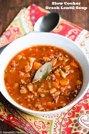 Slow Cooker Greek Lentil Soup Fakies Recipe Recipe Healthy Crockpot Recipes Greek Lentil Soup Recipe Lentil Soup Recipes