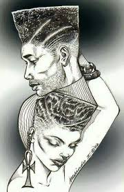King And Queen Black Luv Art By Afrocentric Art Black Art Pictures Black Love Art