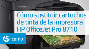 Drivers installer for hp officejet j5700 series (dot4usb). Como Sustituir Cartuchos De Tinta De La Impresora Hp Officejet Pro 8710 Hp Officejet Hp Youtube