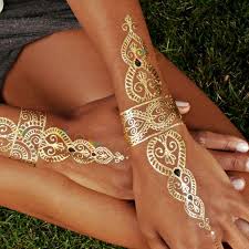 4 Summer Music Festival Must Haves Metal Tattoo Gold Henna Gold Tattoo
