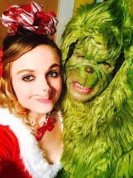 Grinch costumes usually use green or yellow contact lenses but you can also use white eyes. Diy Grinch And Cindy Lou Couples Costumes Costume Yeti