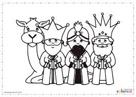 Dibujo Reyes Magos Para Colorear