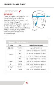 Helmet Head Size Chart 2019