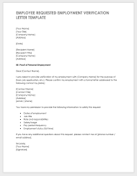 Verification employment letter template and samples provided below can be used for both current and previous employees. Free Employee Verification Templates Smartsheet
