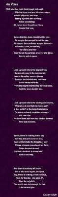 Her Voice Poem By Oscar Wilde Poem Hunter Poems Wise Words Oscar Wilde