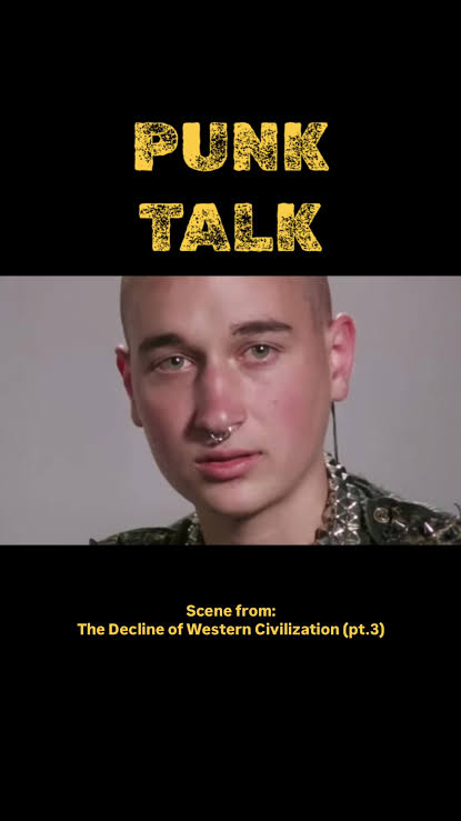 🗣️ PUNK TALK! Scene from “The Decline of Western Civilization part. 3” 🎥  . #punk #punks #rock #roll #lifestyle #civilization #decline #western  #nowdigthis