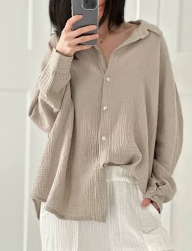 Musselin Bluse, regular, 30+ Farben – sismeer