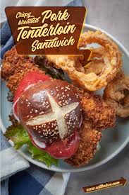 Slow cooker crock pot pork tenderloin recipe with appleswicked spatula. Pork Tenderloin Sandwich Fried Pork Tenderloin Sandwich Eat The Love