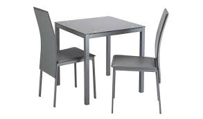 Our products are designed with kids in mind and are built to cope with everyday use. Buy Argos Home Lido Glass Dining Table 2 Grey Chairs Space Saving Dining Sets Argos