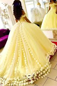 Yellow Ball Gown Quinceanera Dresses 3d Flowers Off Shoulder Sweet 16 Princess Prom Gowns N1654 Ball Gowns Sweet 16 Dresses Quinceanera Dresses Blue