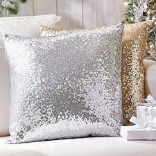 Gold And Silver Sequin Pillows Set Gold Throw Pillows Pillows Throw Pillows