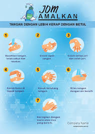 Terdapat tujuh langkah yang perlu diikuti para pembaca disarankan untuk mengamalkan membasuh tangan dengan cara yang betul seperti dikongsi di atas. Poster Kinabalu Print Shop Page Eight
