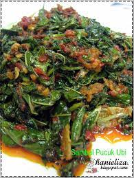 Sambal Goreng Pucuk Ubi Bahan A 1 Ikat Pucuk Ubi 3 Sudu Besar Minyak 1 Sudu Kecil Gula Gara Resep Masakan Masakan Vegetarian Resep Masakan Malaysia