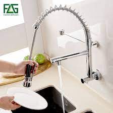 You need to be very careful to select the best kitchen sink faucets. Flg Led Light Function Spray Chromed In Wall Mounted Kitchen Faucet China Kitchen Faucet Chromed Fauet Made In China Com