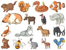 Download Large Set Of Wildlife With Many Types Of Animals For Free Animal Illustration Vector Free Animals