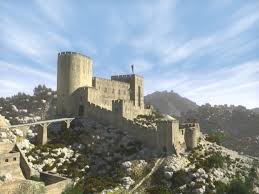 Castle Montfort Of The Teutonic Knights In Palestine Around 1250 Fantasy Castle Medieval World Castle Layout