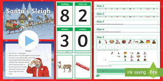 These free christmas math worksheets teach students all the normal math problems but create extra fun by making them christmas. Santa S Sleigh Christmas Escape The Room Maths Game