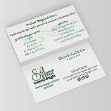 Starting at $25.00 (usd) 2.5 square cards. Custom Business Cards Silver Cricket Designs