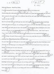 Head Over Heels Sekond Chaynce Guitar Chord Chart Capo 4th Guitar Chord Chart Guitar Chords Head Over Heels