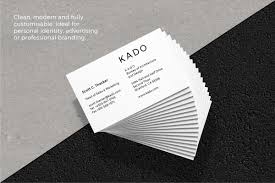 K A D O Business Cards Template Card Template Landscaping Business Cards Business Card Design