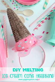 You can use our templates in so many ways (see below for some ideas). Diy Melting Ice Cream Cone Headband Hat