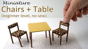 Maybe you would like to learn more about one of these? Miniature Chairs And A Table Easy Diy How To Make Dollhouse Furniture Youtube