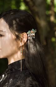 Pearl Hairpin and Earrings with Gift Box