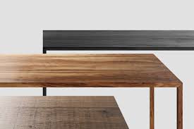 Table tops can look completely different depending on the shape and color. Tense Material Wood Oak Or Walnut Table With An Elegant Design For Home And Office Mdf Italia