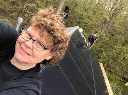 East side crew kicking up more solar. A bit more time hooking up control  wires and this one will be done. #3 of 22 to be completed by 11/8/2019. Oh  boy. I