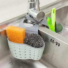 red silicone sponge caddy holder