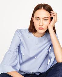 Top With Pearl Buttons From Zara 36 Elegant Shirt Blouses For Women Loose Casual Shirt