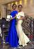Royal Blue And Gold Wedding Backdrop
